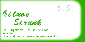 vilmos strunk business card